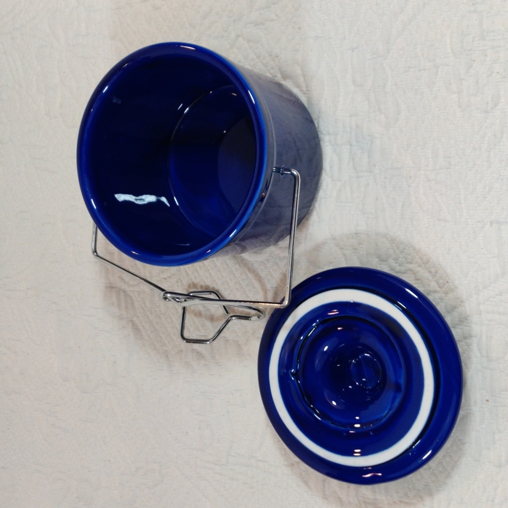 Calbolt Blue Ceramic Crock Pot - Picture 6 of 11